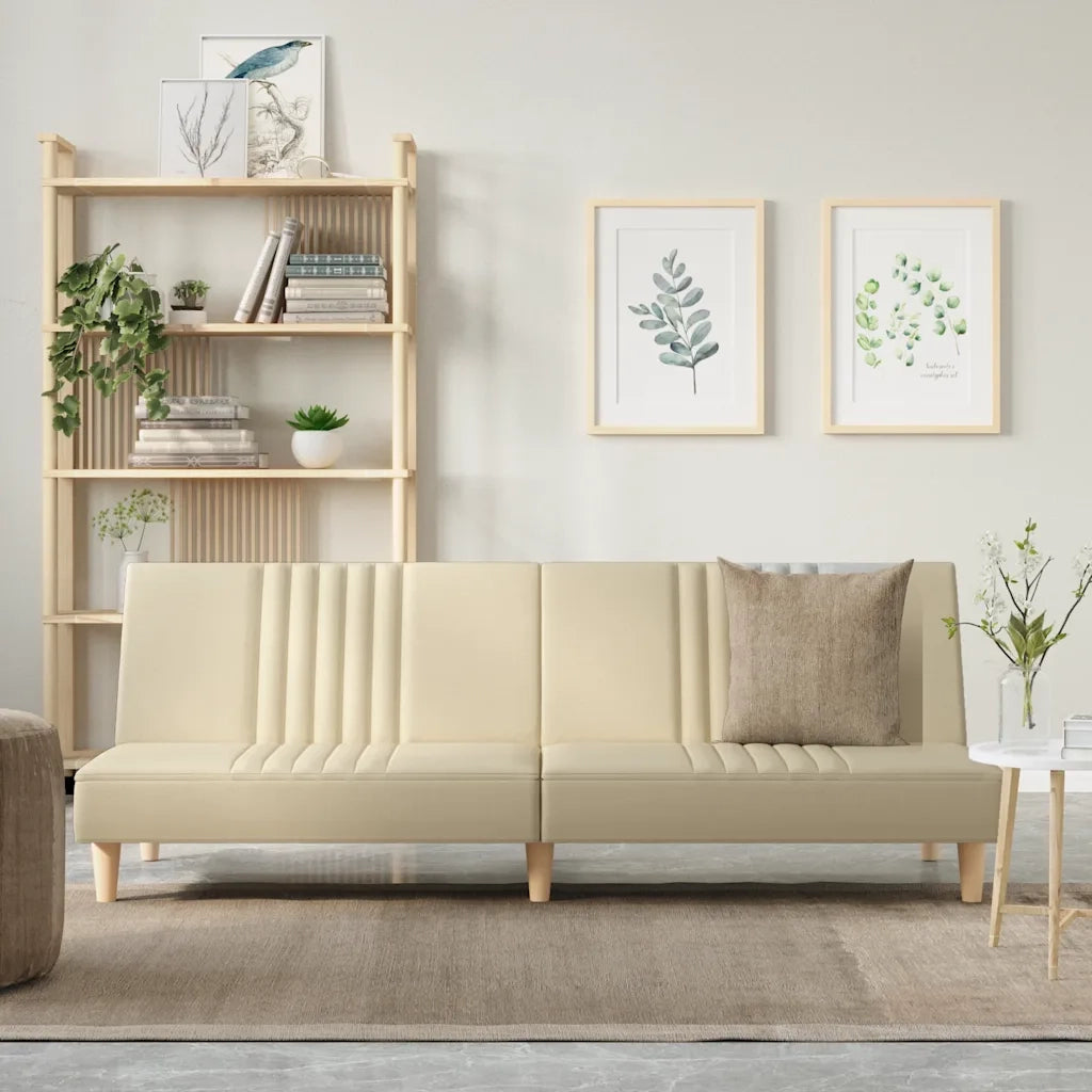 Divano letto | Sof¨¤ letto | Letto singolo Crema in Tessuto