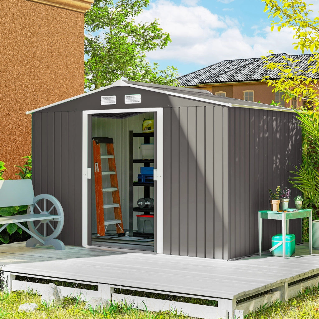 Casetta da Giardino ¨C Zephmum ¨C Grigio 277x195x192 cm