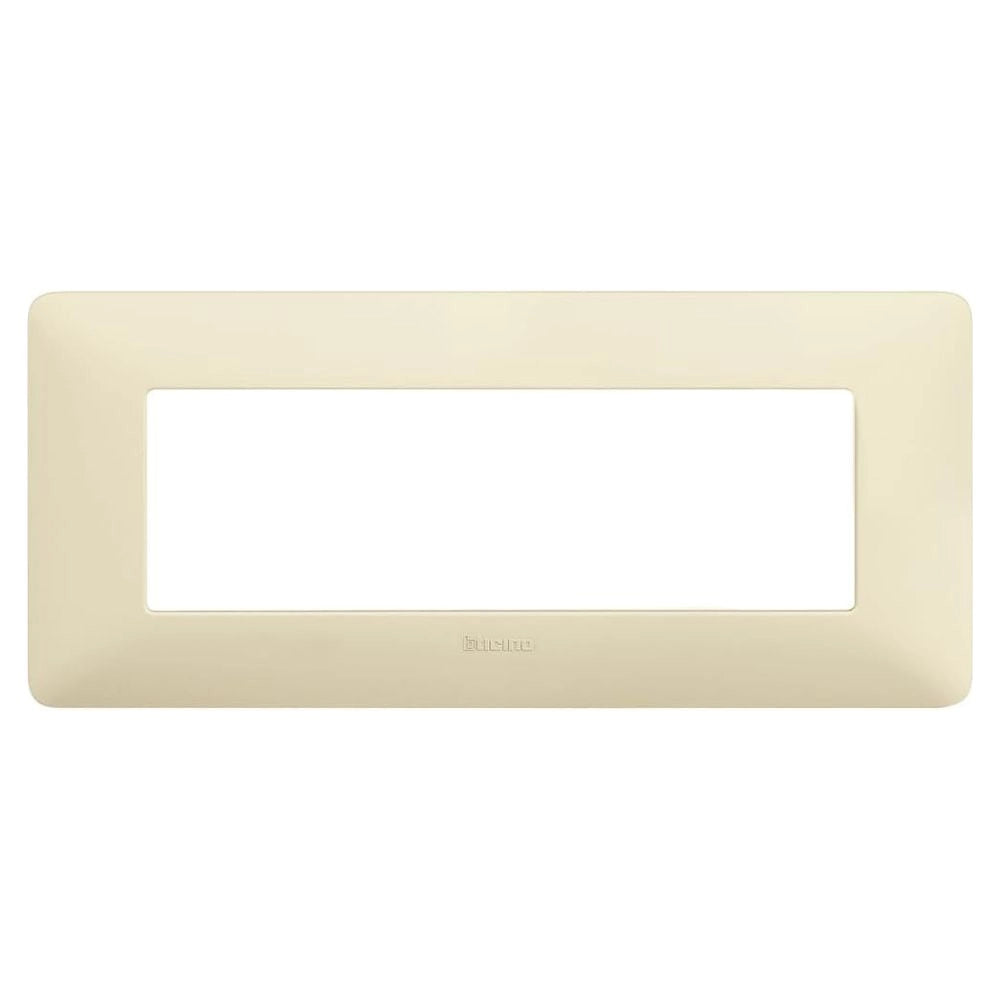 Bticino matix placca 6 posti tecnopolimero colorata am4806 *** colore avorio, confezione 1