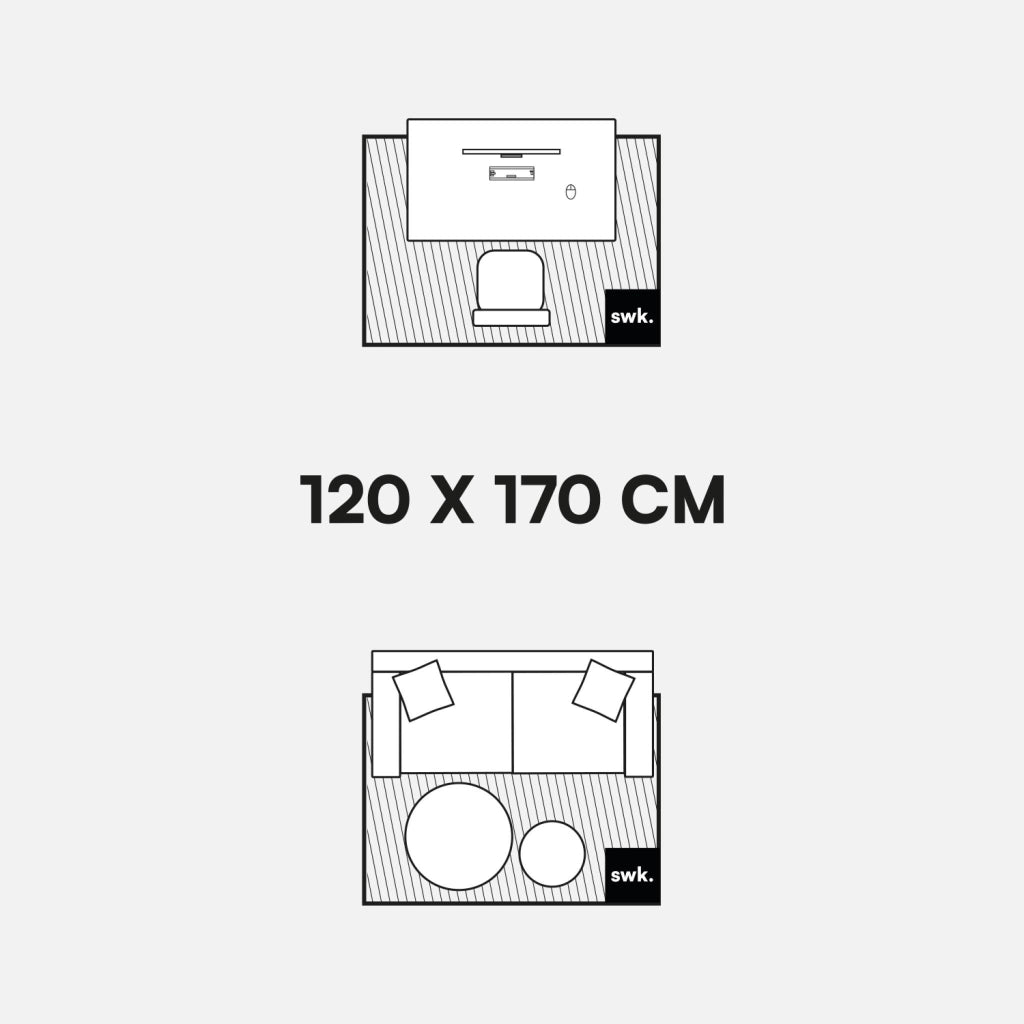 Tappeto da interno con motivo grafico marrone, rosa e beige