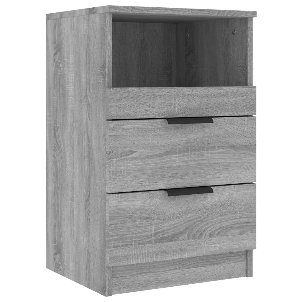 Comodino | Armadio da Notte | Mobiletto da notte Grigio Sonoma in Legno Multistrato