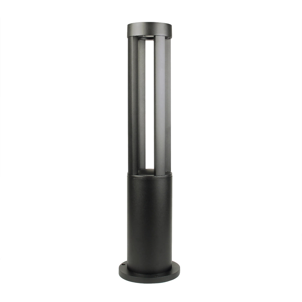 Lampione LED da Giardino 80cm con Palo Grigio 15W IP65 CCT Switch 3 Tonalità Luce selezionabili 3000K 4000K 6500K da ESTERNO moderno