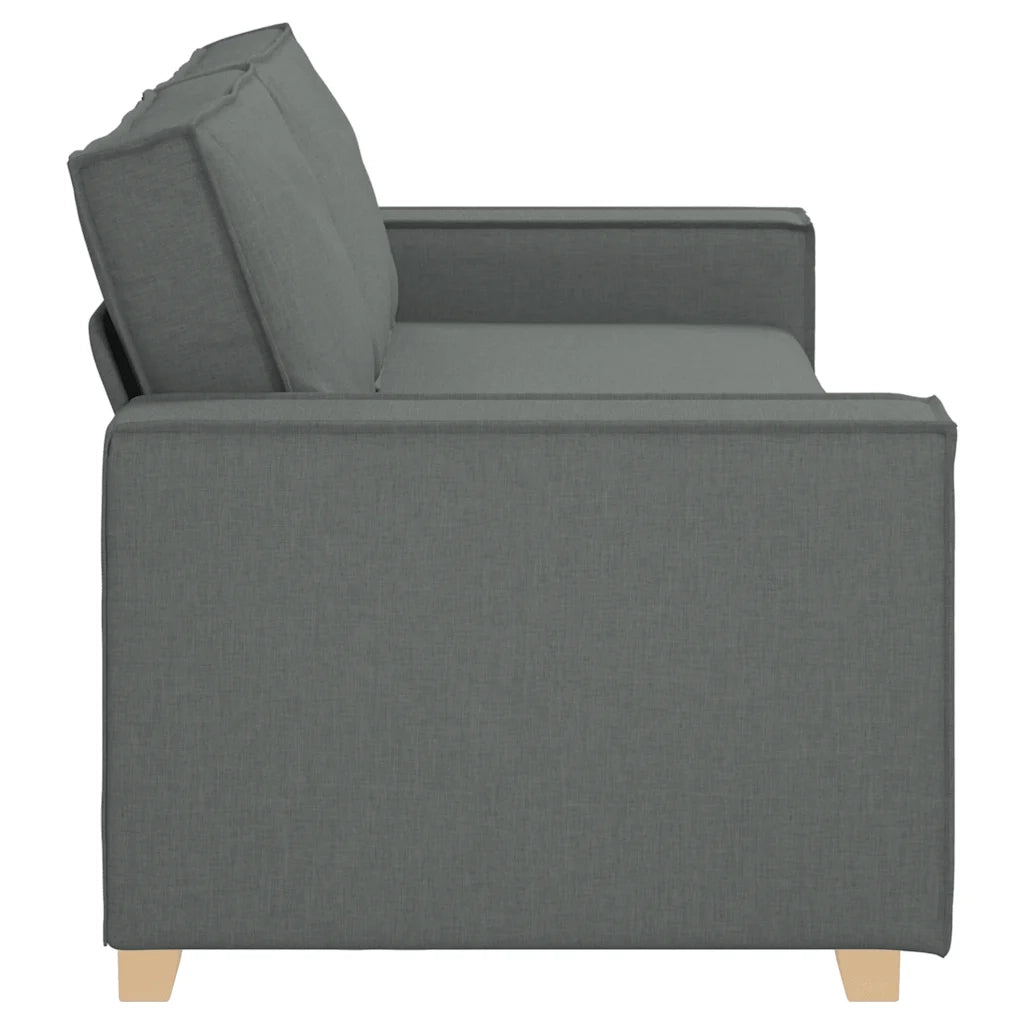 Divano a 3 posti Grigio scuro 220x78x84 cm in tessuto 4104991