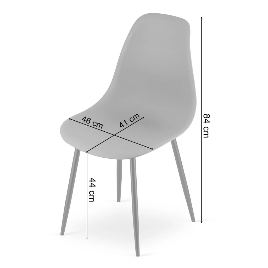 Set da pranzo scandinavo Kami con tavolo rotondo e 2 sedie Wat