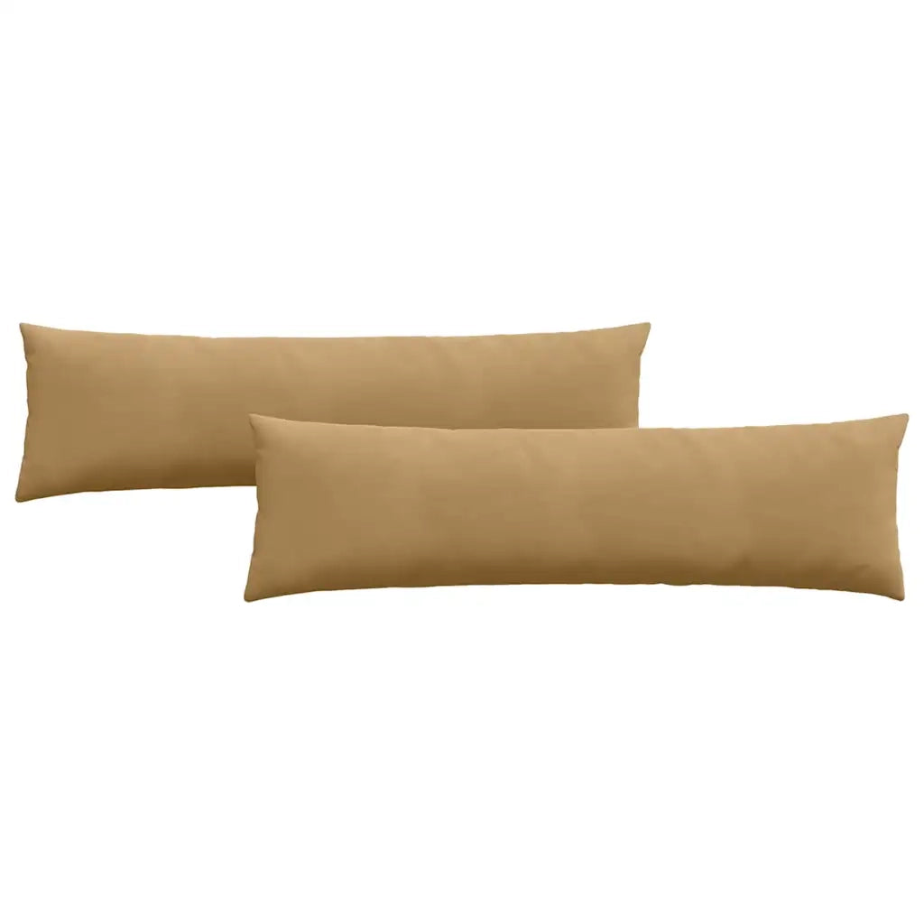 Cuscini da Divano 2 pz | Cuscini per sedie Marrone 145 x 40 cm Tessuto in Cords