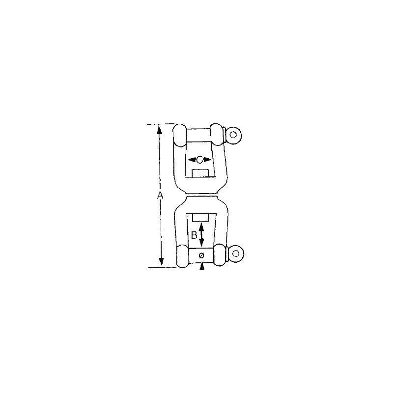 GIRELLA INOX GRILLO-GRILLO  Ø mm. 8