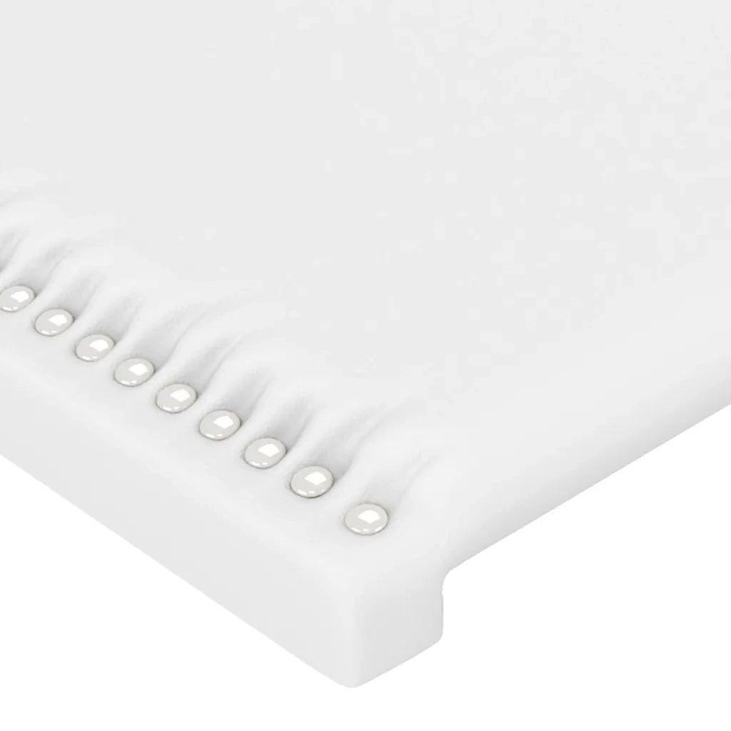 Testiera | Testata ad Orecchio Bianca 103x16x78/88 cm in Similpelle