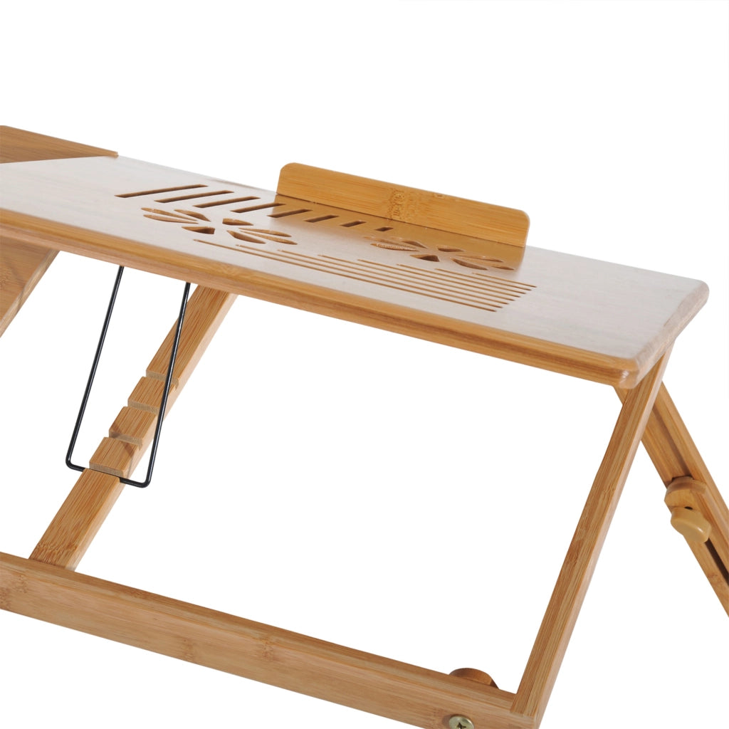 Tavolino da Letto Portatile ¨C Xylo ¨C Bamb¨´ con Raffreddamento 55x35x22-32cm