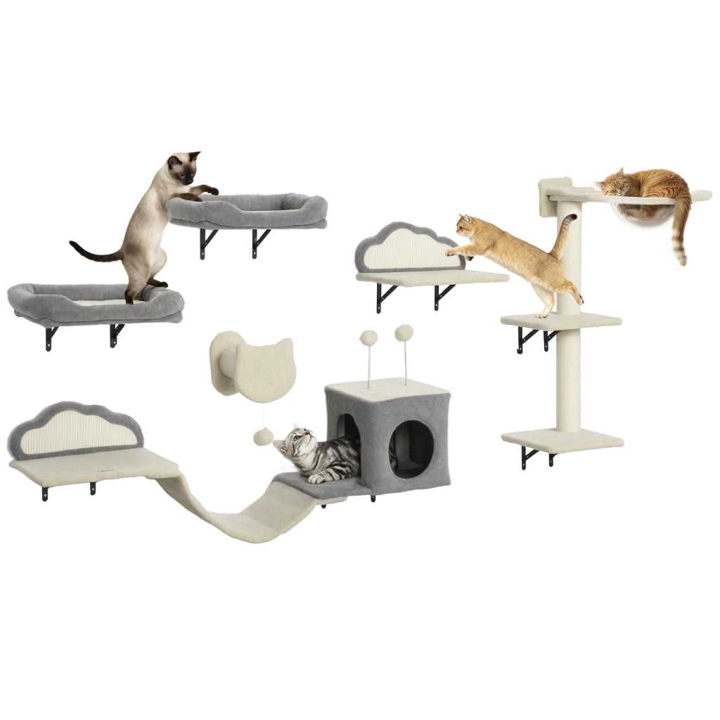 Libreria Muro Gatto 6 Pezzi ¨C Minimal ¨C Beige