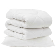 Piumone | Duvet con cuscino 2 pz Bianco Microfibra