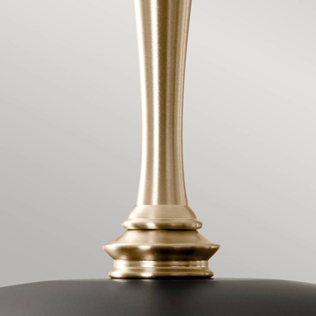 Lampada a sospensione Delarosa nera oro E27 Kichler