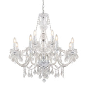 Lampadario glamour acrilico trasparente 12xE14 Endon