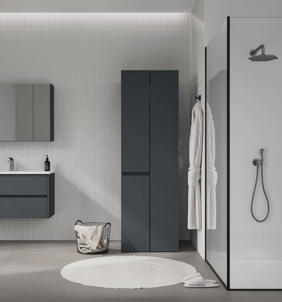 Armadio da bagno "Solis 60" - cm - Antracite opaco