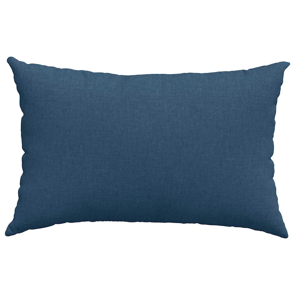 Cuscini da Divano 2 pz-Set di 2 Cuscini per Sofa Blu 60 x 40 cm Tessuto