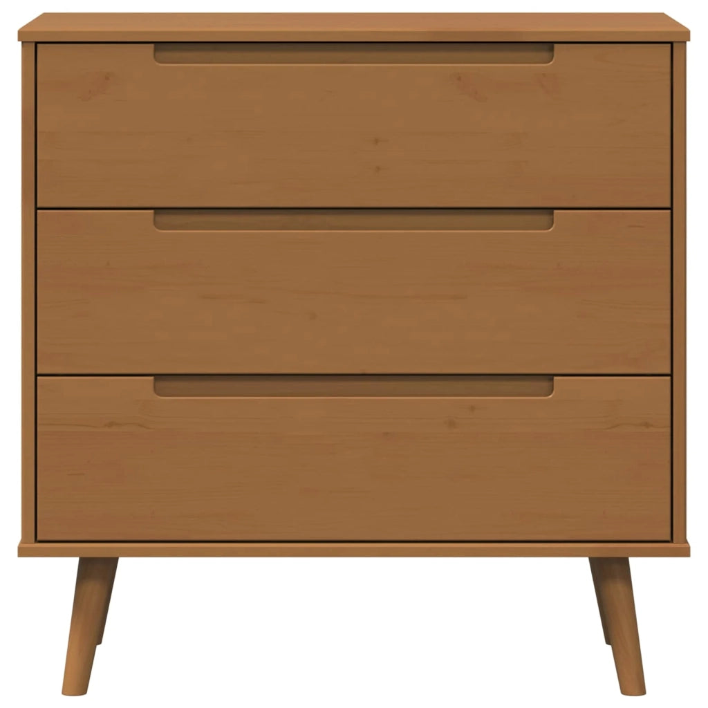 Cassettiera MOLDE Caramello 80 x 40 x 80 cm 42020936