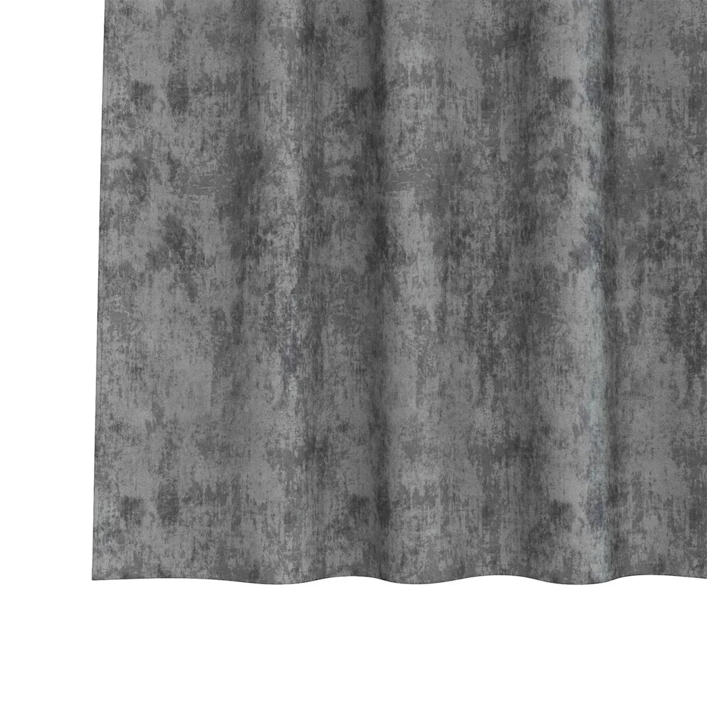 Tende in Velluto con tende 2 pcs Grigio 260 x 140 cm Velluto 4107727