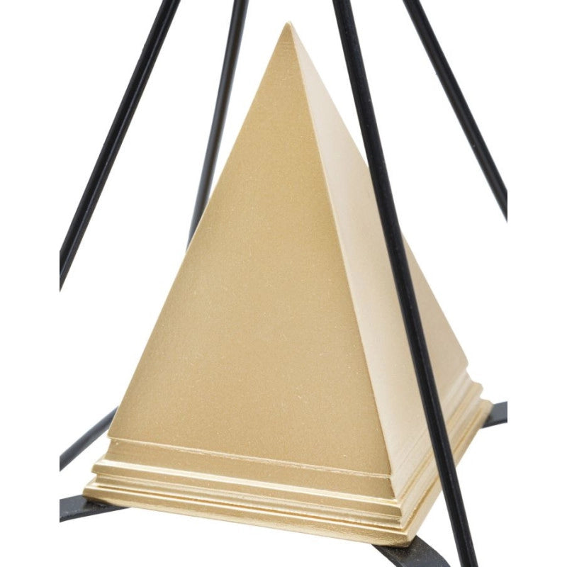Piramide Gold Con Ferro cm 15x15x21