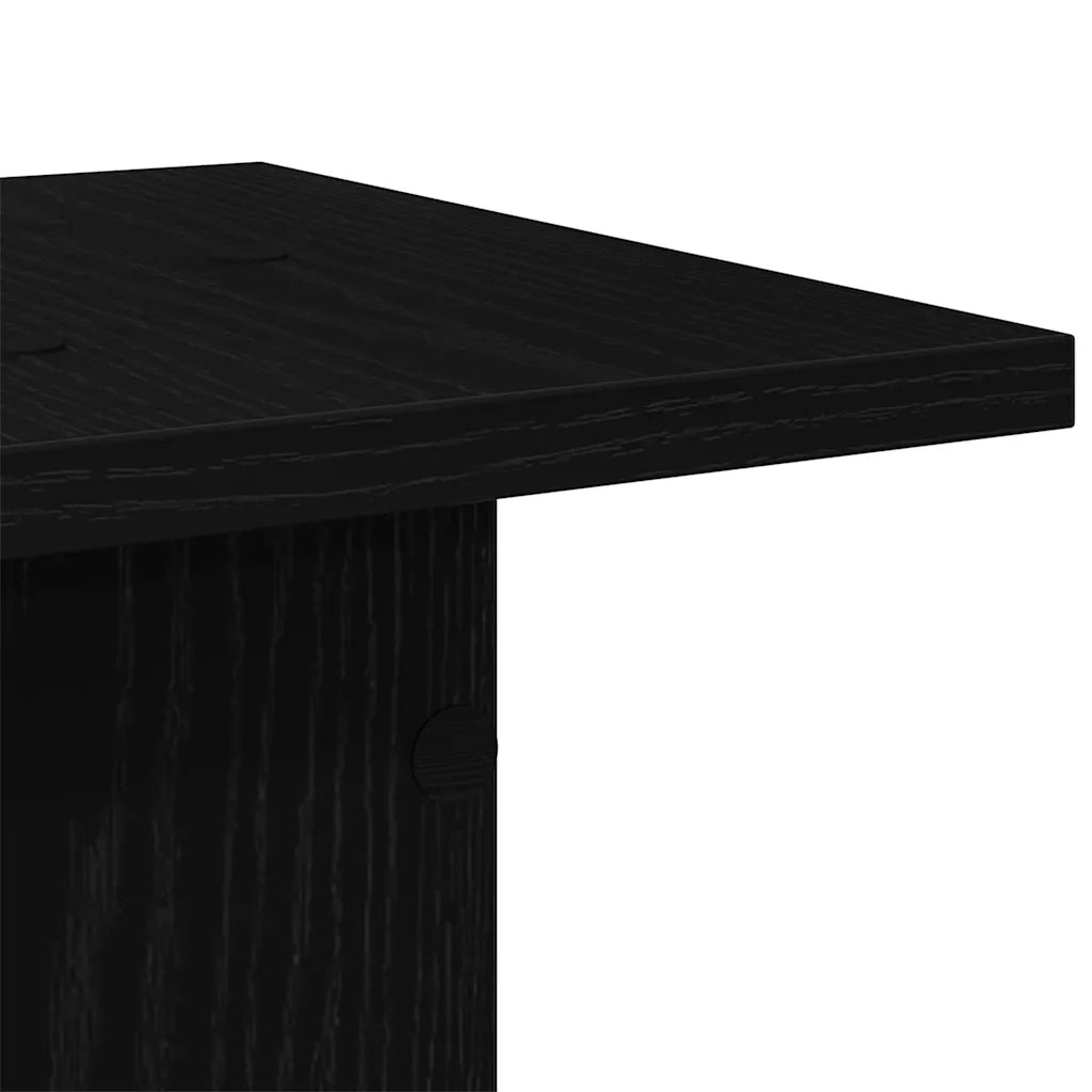 Supporto per piante 2 pz Rovere Nero 30 x 30 x 80 cm CFW5741976