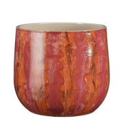 Vaso tondo Nigel rosa scuro  24x27 cm