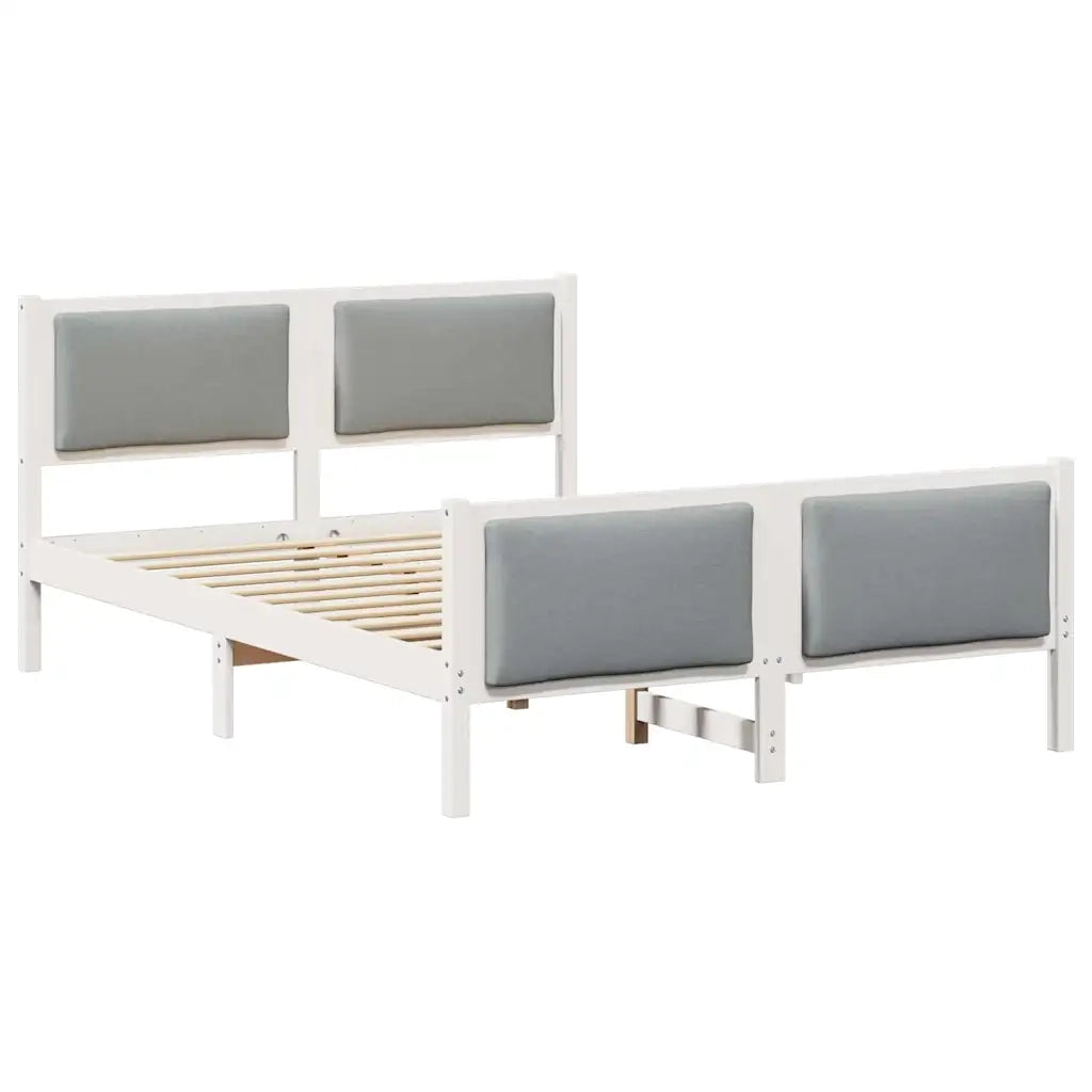 Letto matrimoniale | Letto per adulti | Struttura del letto Grigio chiaro 160 x 200 cm Tessuto