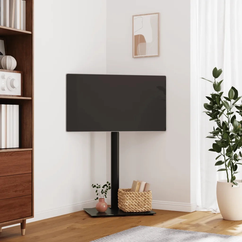Supporto TV Angolare 1 Livello per 32-65 Pollici Nero 379565