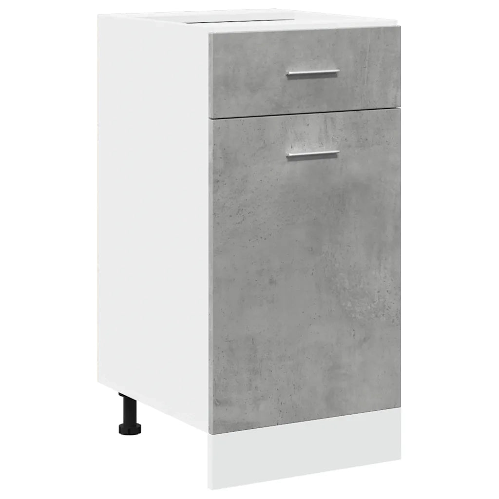 Mobile contenitore moderno con spazio ottimizzato 40 x 46 x 81,5 cm legno composito grigio cemento 02_0050737