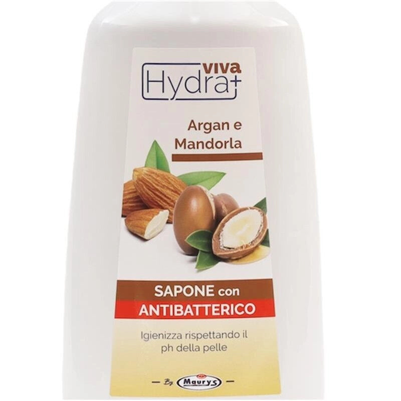 HYDRA VIVA+ SAPONE CON ANTIBATTERICO 1 LT ARGAN E MANDORLA