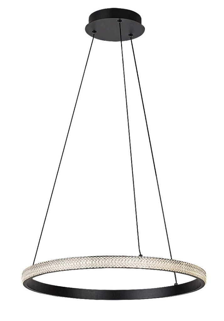 Lampada a sospensione LED Rabalux Grete 32W Ø50 nera