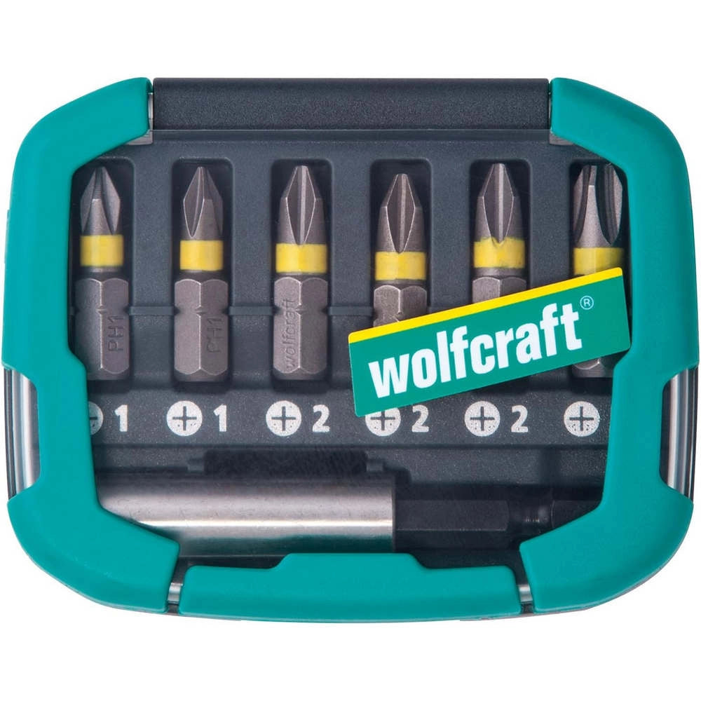 Bit-Box 6 Inserti Impronta a Croce PH 1–3 e Portainserto Wolfcraft