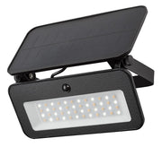 Faretto solare LED 8W con sensore PIR IP65 nero Rabalux