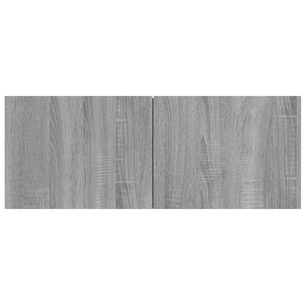 Mobile TV multimediale scaffale TV credenza mobile TV sala da pranzo soggiorno camera da letto 2 pezzi Sonoma 80 x 30 x 30 cm legno ingegnerizzato grigio 02_0028654