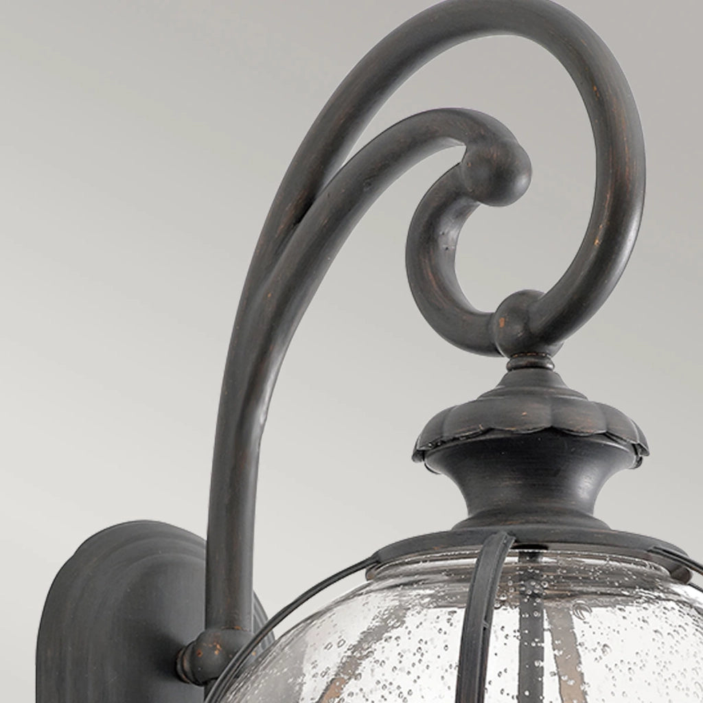 Applique esterna parete bronzo E14 3x40W Halleron Kichler