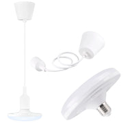 Sospensione KIKI bianca E27 con LED 10W 3000K Polux