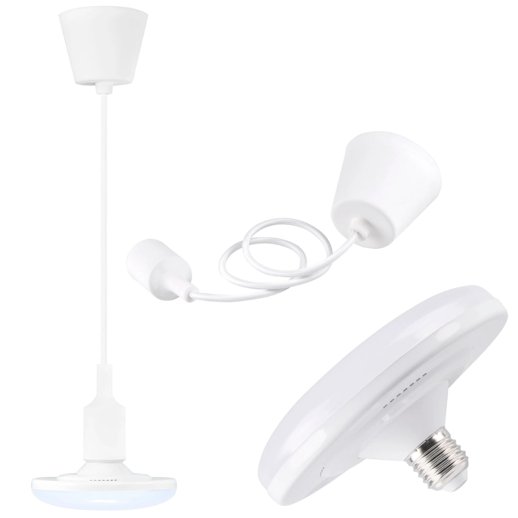Sospensione KIKI bianca E27 con LED 10W 3000K Polux