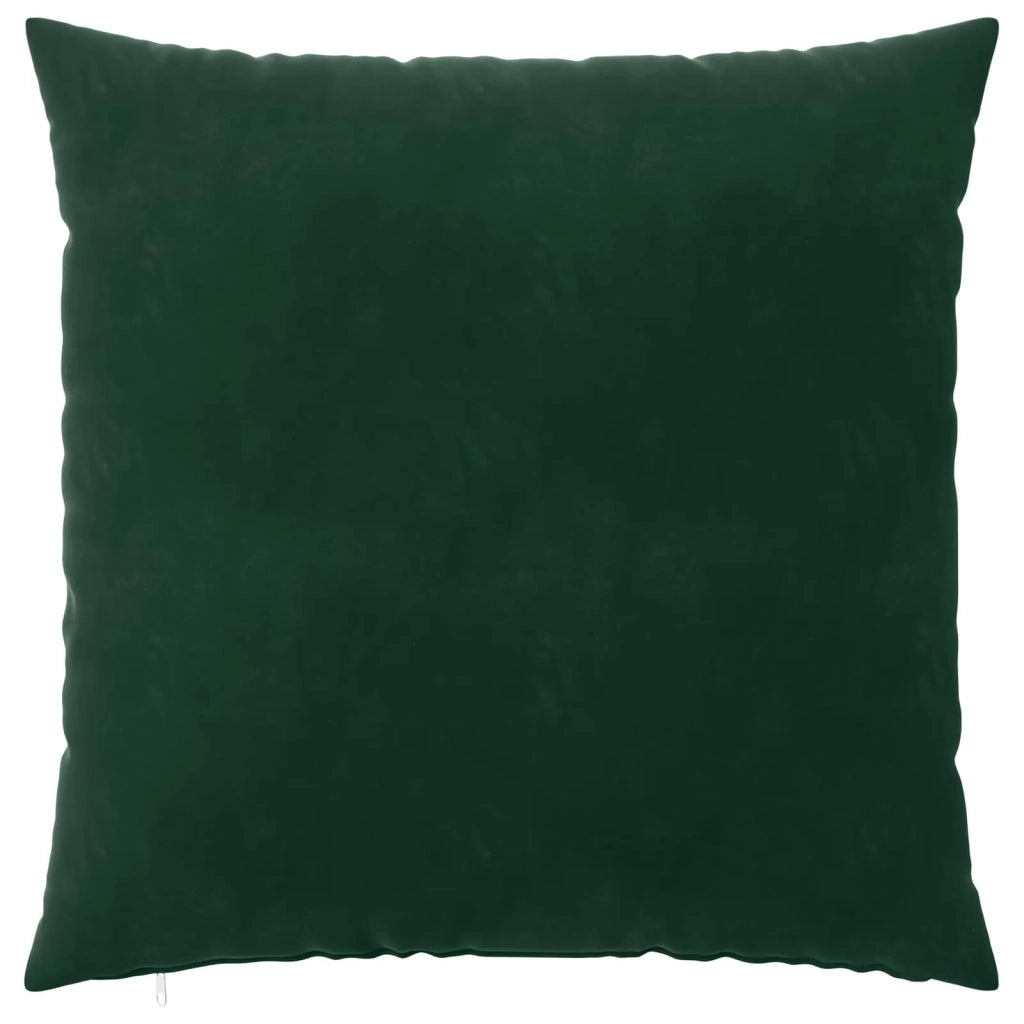 Federa 6 pcs HEERLEN Verde Scuro 80 x 80 cm Velluto 913528