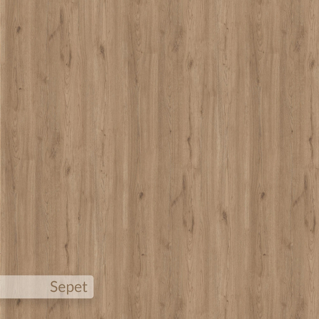 Scrivania modulare in legno "Badau" - 110 x 102 x 77 cm - Marrone