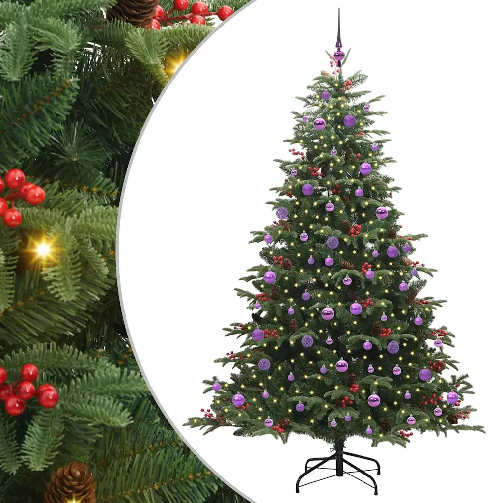 Albero di Natale artificiale con 300 LED Verde 210 cm 3395565