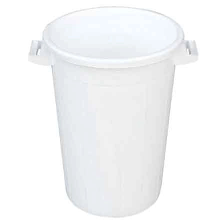 BIDONE PER RIFIUTI BIANCO 100 lt - Ø 47x66h