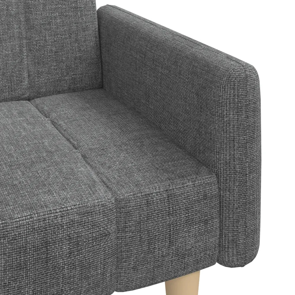 Divano letto | Sof¨¤ letto | Letto singolo a 2 Posti Grigio Chiaro in Tessuto
