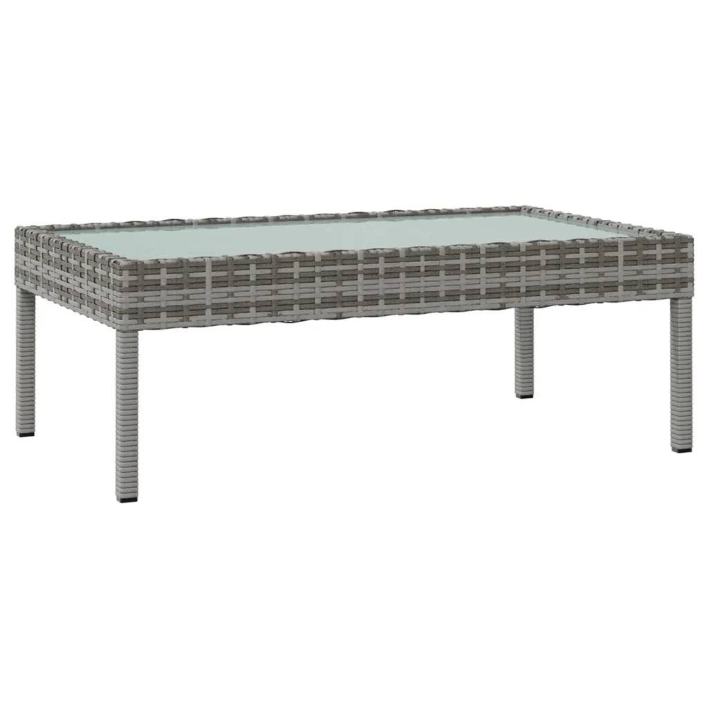 Set Divani da Giardino 8 pz con Cuscini in Polyrattan Grigio 3095967