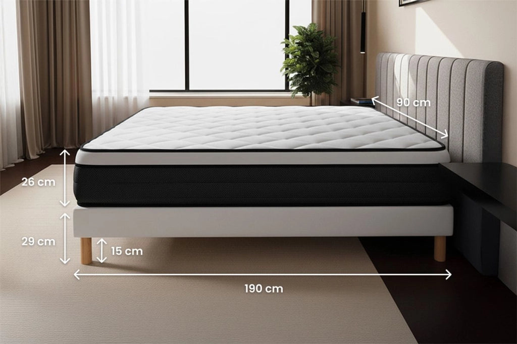 Set materasso e base 90x190 cm - Suite