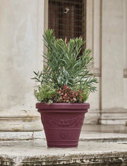 Cheonda - Vaso Festonato Colore: Terracotta Anticato, Taglia: 58 -1, Materiale: Polietilene