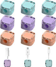 Cable holder per scrivania - autoadesivi e magnetici - 9 pezzi