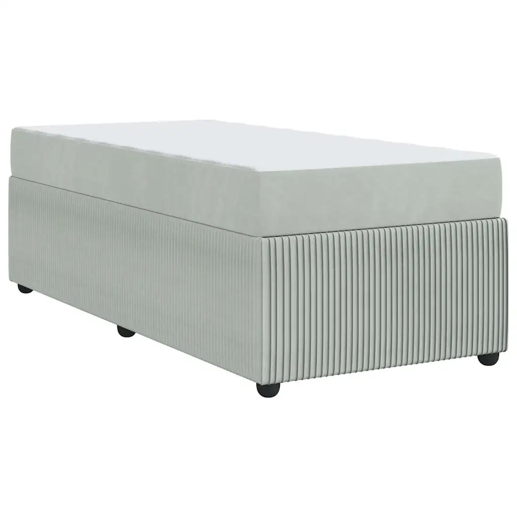 Struttura del letto-Giroletto Grigio chiaro 90 x 200 cm Tessuto 314376