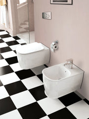 Sanitari sospesi rimless water e bidet copriwater soft close Mues Epoque