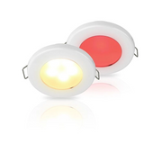 EUROLED 75 PLASTICA ROSS/BIAN CALDO STAINLESS STEEL - RED LIGHT / WARM WHITE