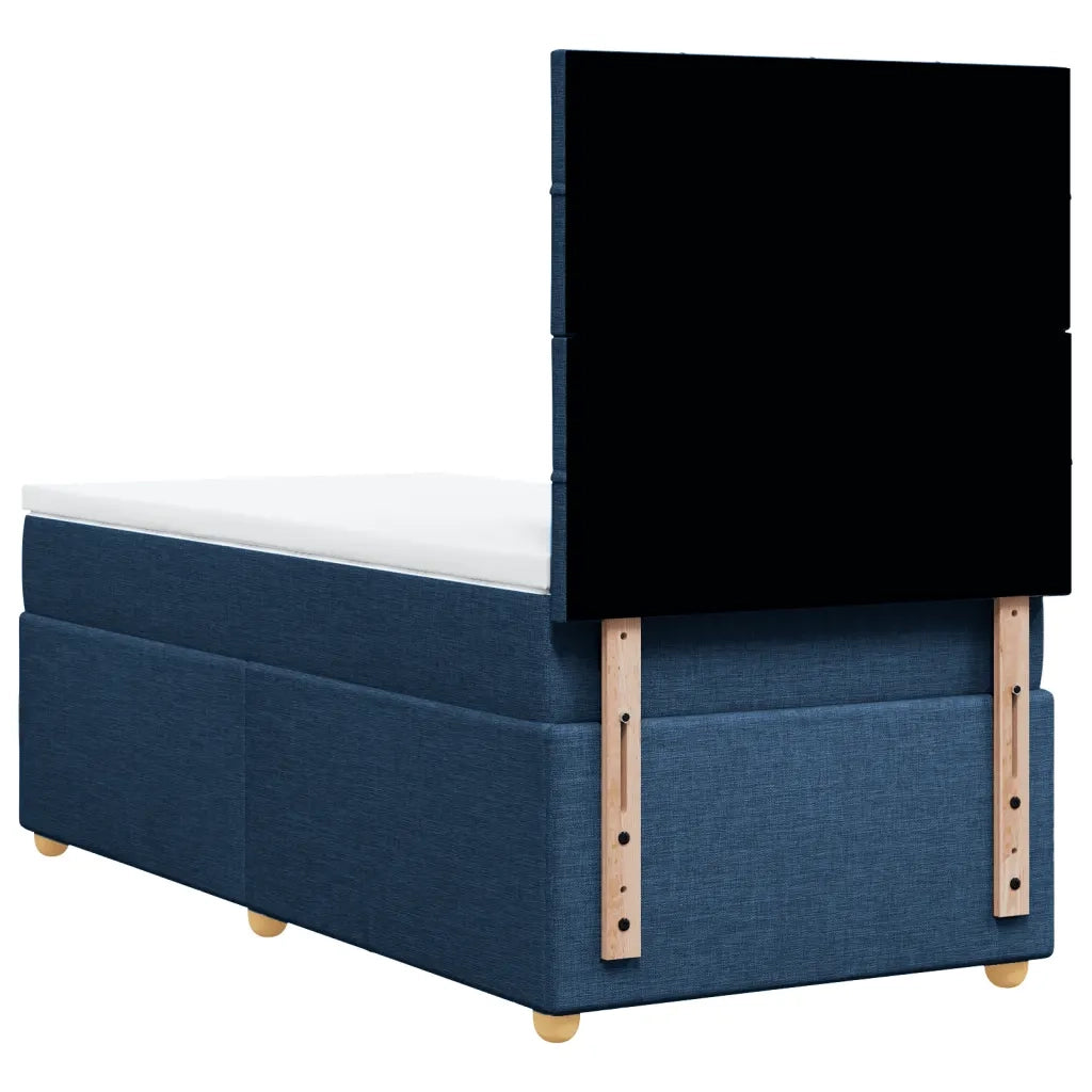 Giroletto a Molle con Materasso Blu 90x190 cm in Tessuto 3293441