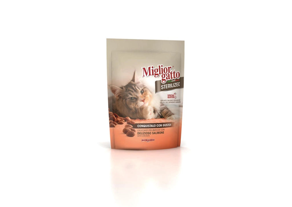 MIGLIOR GATTO STERILIZED CROCCANTINI CON SALMONE 400 GR