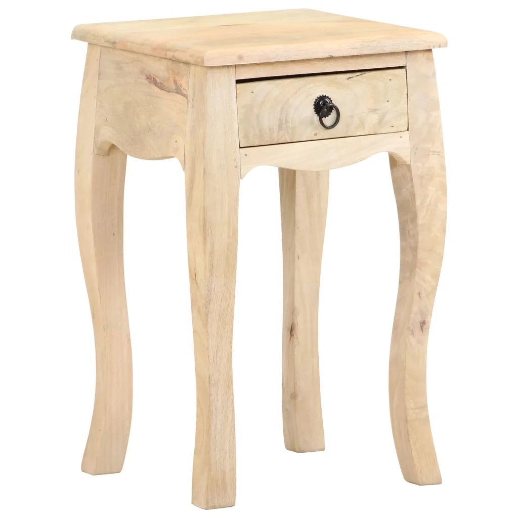Comodino 28x28x46 cm in Legno Massello di Mango 321708