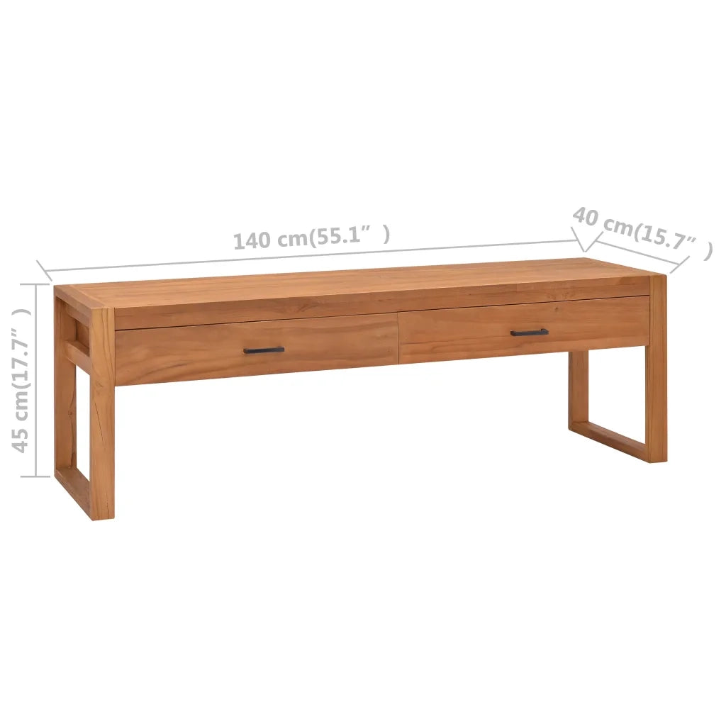 Mobile TV 140x40x45 cm in Legno di Teak 325273